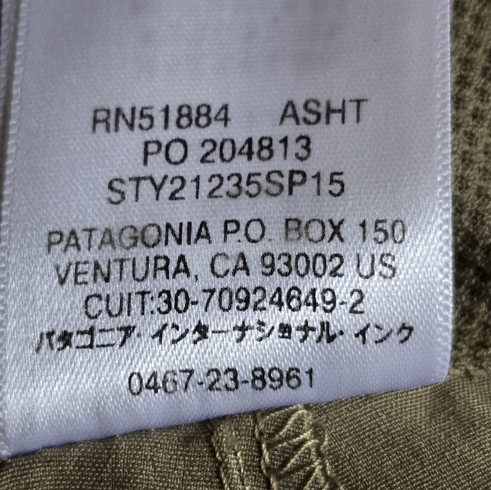 Patagonia Low Rise Khaki Cropped Capris Pants, Size 4 - Picture 6 of 6